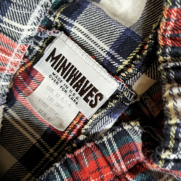 MINIWAVES Vintage USA Tartan Plaid Mini Skirt with Buckle Youth Girls' 6 - Picture 6 of 7